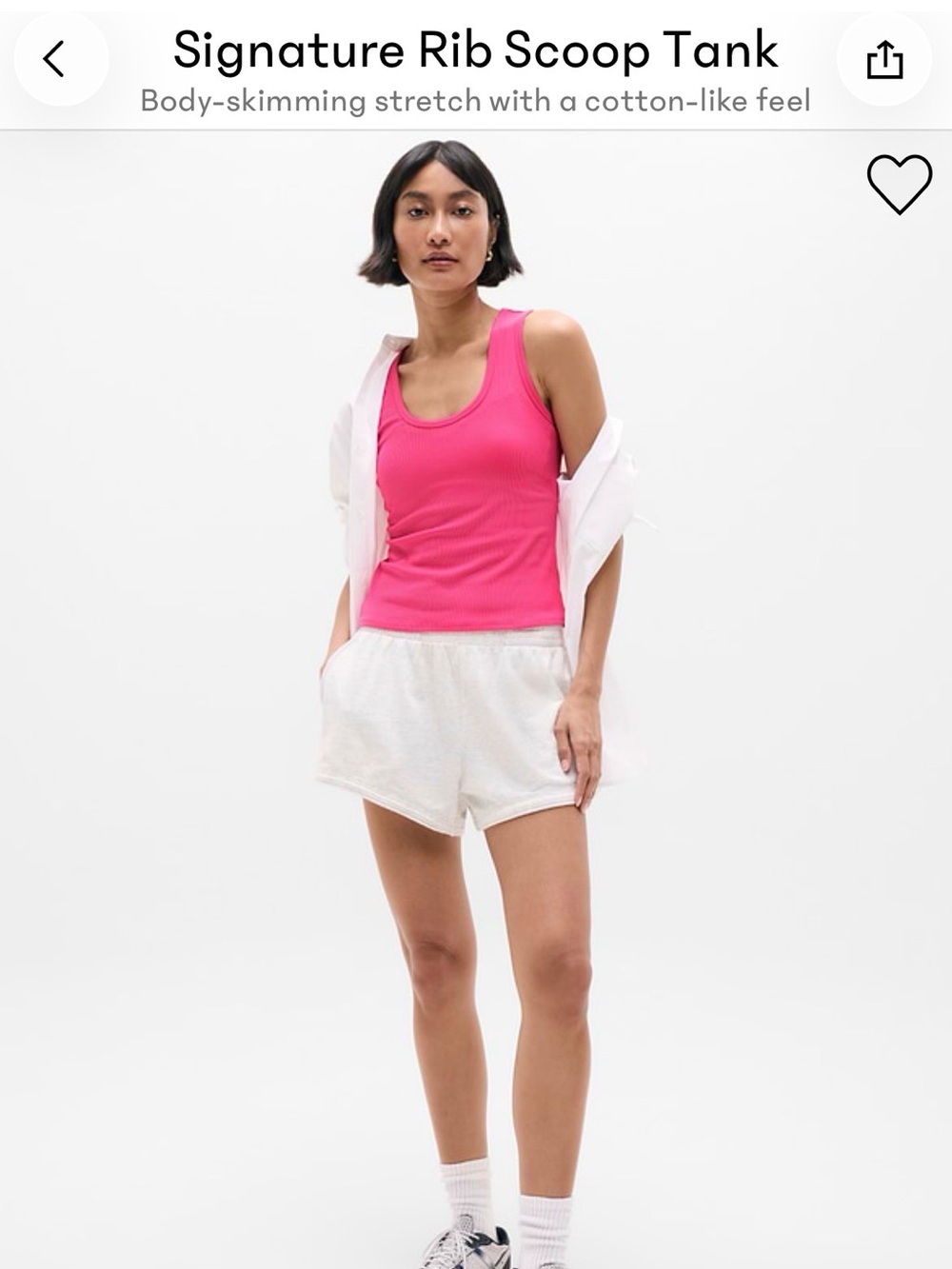 Athleta Signature  Rib Scoop Tank -NWT